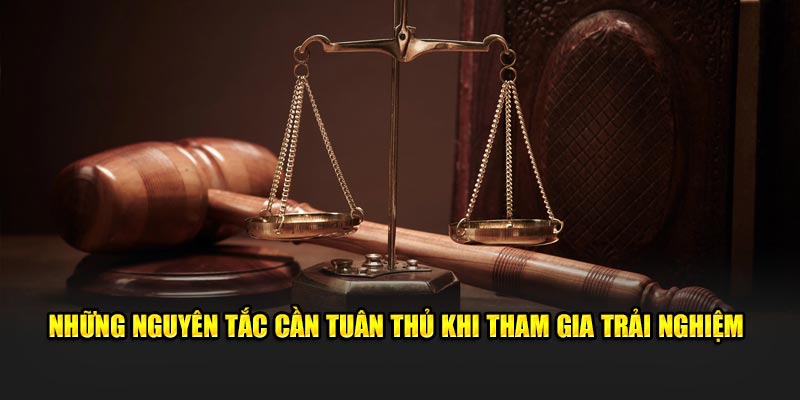 Những nguyên tắc cần tuân thủ khi tham gia trải nghiệm